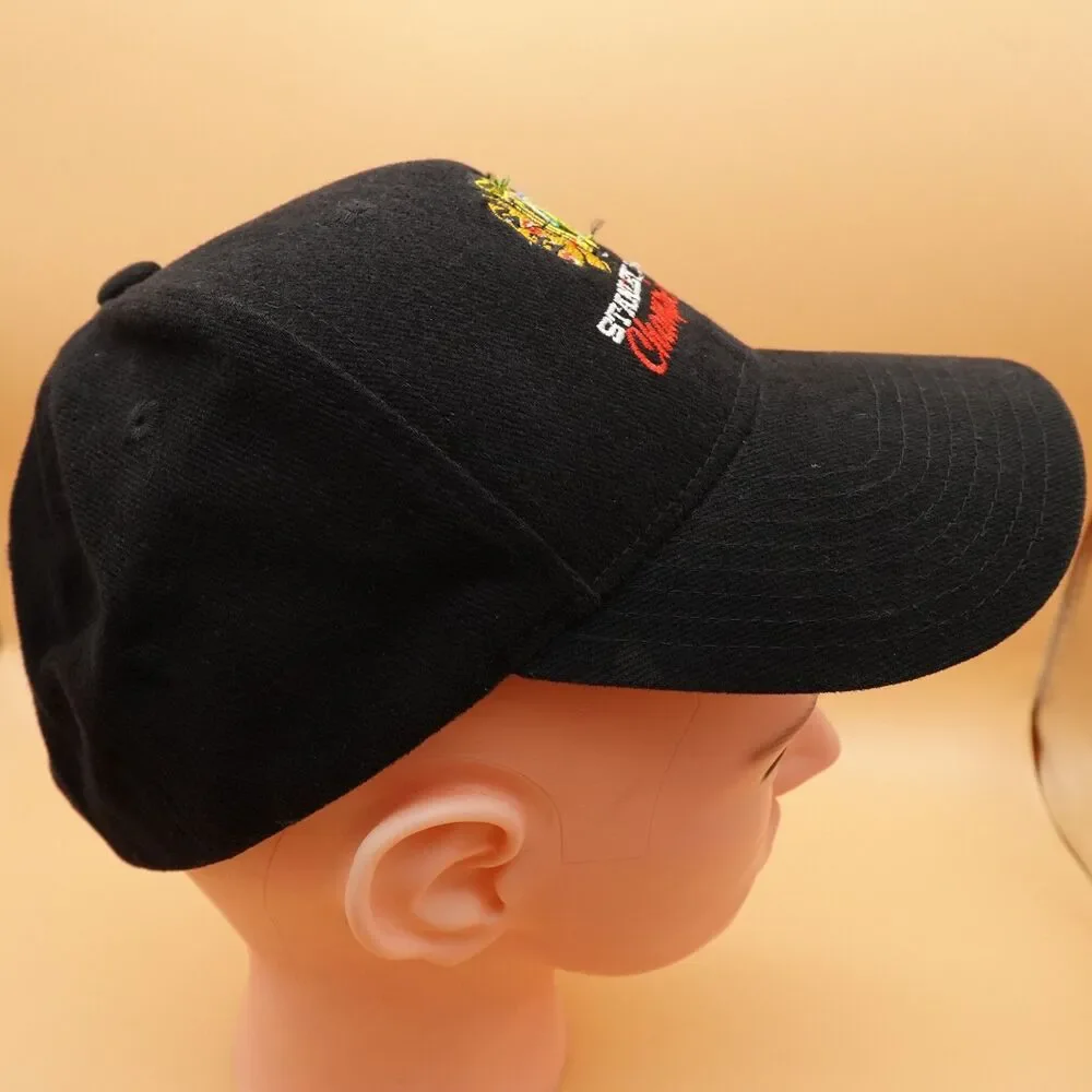 Chicago Blackhawks Hat Cap 2010 Stanley Cup Champions Strap Back NHL Hockey Mens
